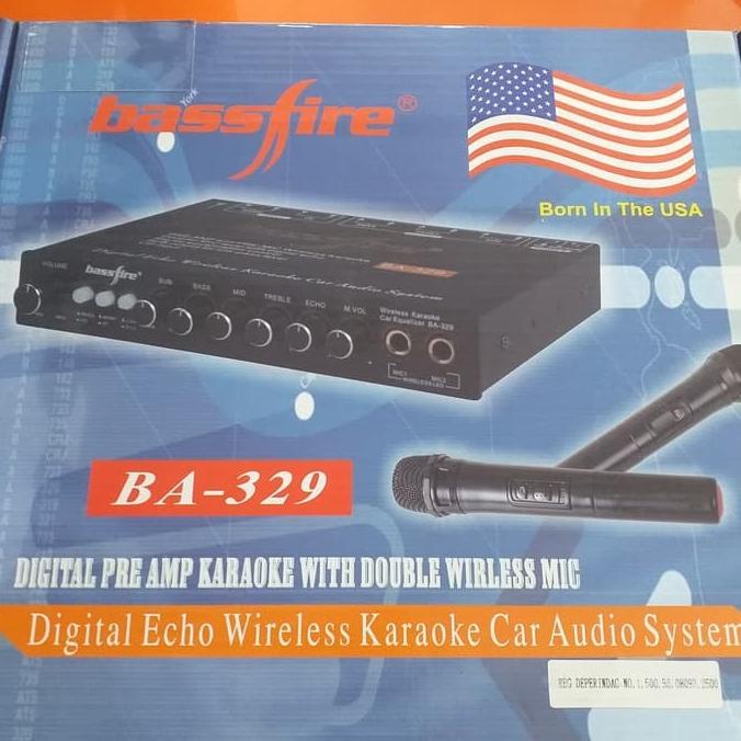 parametrik bassfire karaoke wireless preamp karaoke wireless BA-329 .