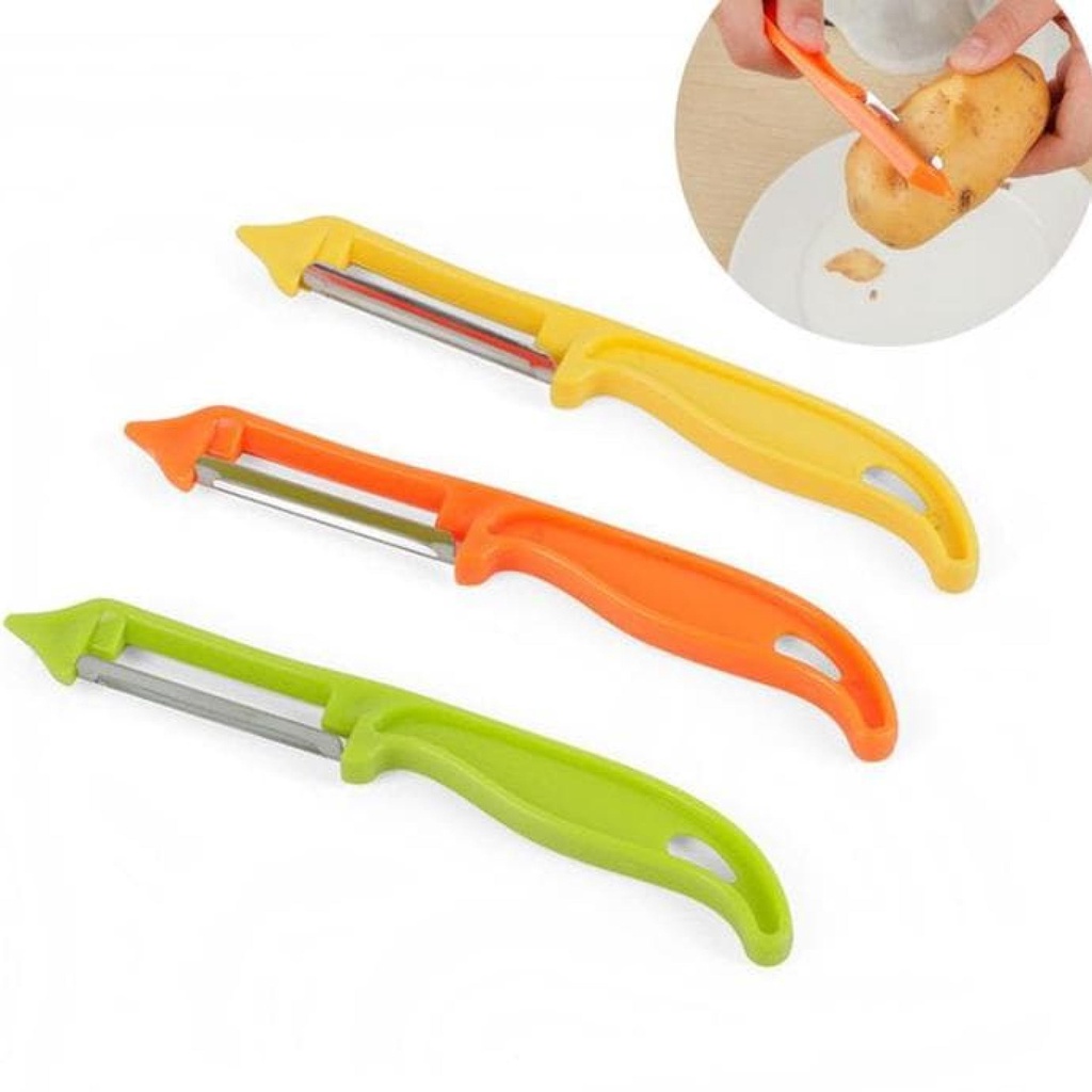 PARUTAN MINI MULTIFUNGSI UNTUK BUAH SAYURAN PISAU SHARP PEELER PARER ALAT DAPUR PENGUPAS