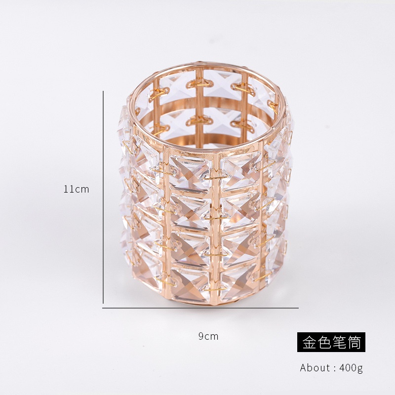 【 COD 】Tempat Kuas Nail art Kristal / Brush Holder Crystal / Brush Storage / Tempat Pena / Crystal Glass