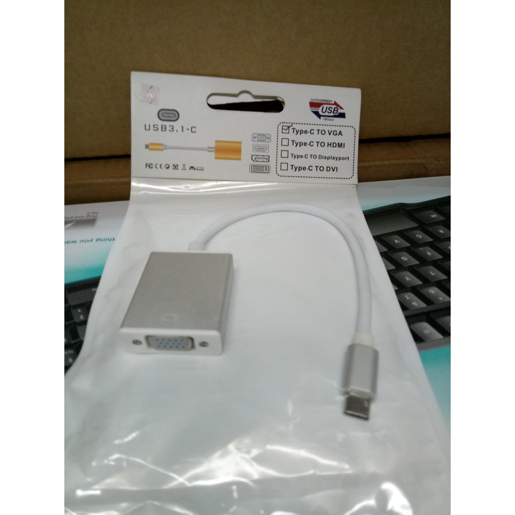 Converter Kabel  USB Type C To VGA