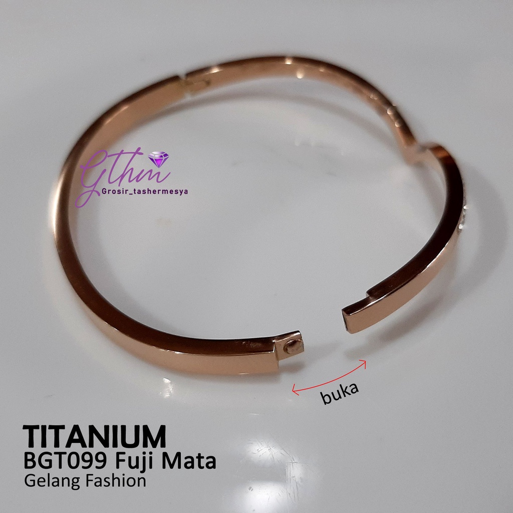 Gelang tangan titanium FUJI bgt099 gthm