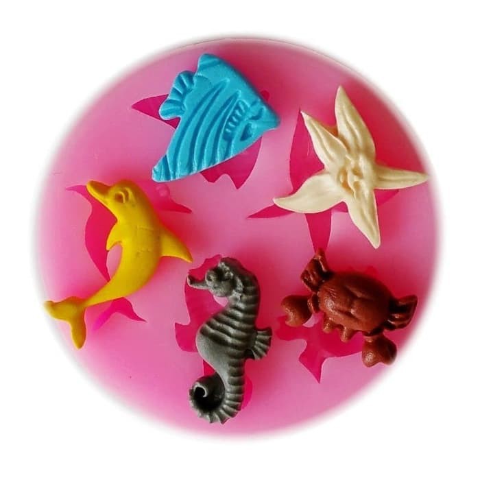 3D Silicon Mold Fondant Cake Decoration - Sea Animal