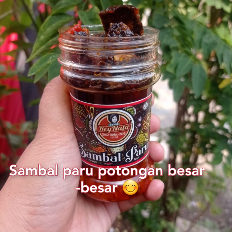 sambal BOTOL /cumi/paru/udang/tuna 120gram