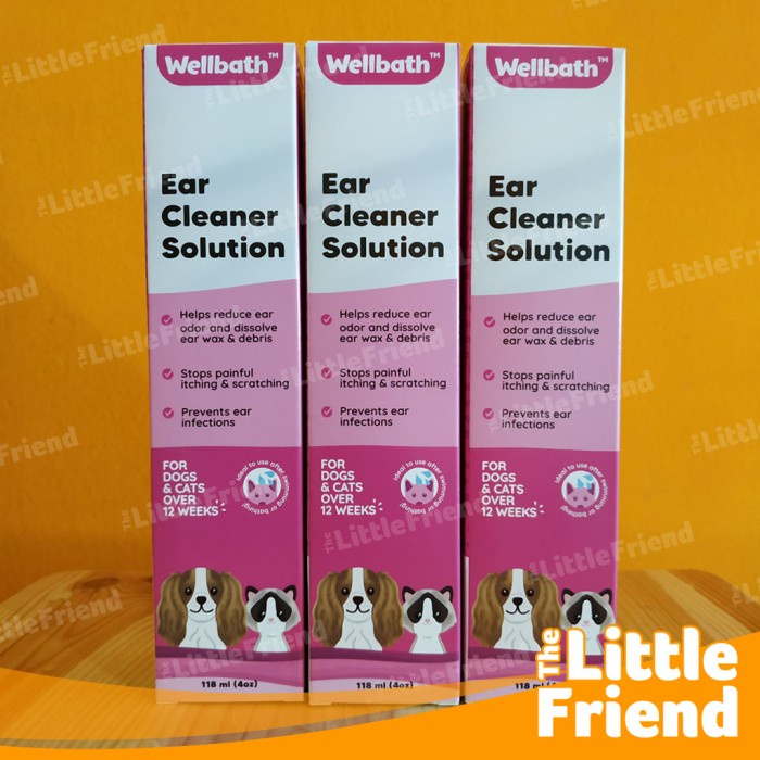 Pembersih Telinga Anjing Kucing Pet Dog Cat Ear Cleaner WELLBATH