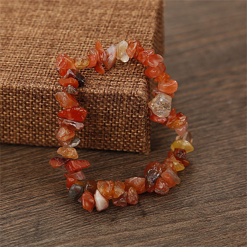 SHOOGII Reiki Natural Stone 7 Chakra Bracelets Healing Crystal Bracelet Chipped Irregular Shaped Gravel Beads Gifts For Men Women Jewelry