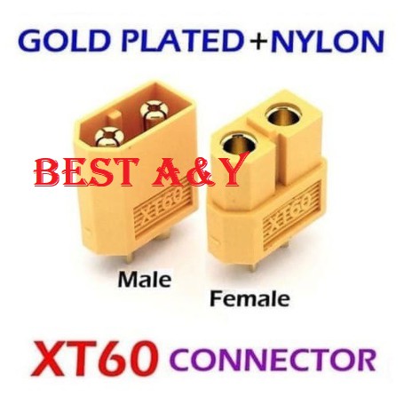 Gold Connector XT60  konektor  1 set Male Female Plug RC LiPo Battery Li-Po XT-60