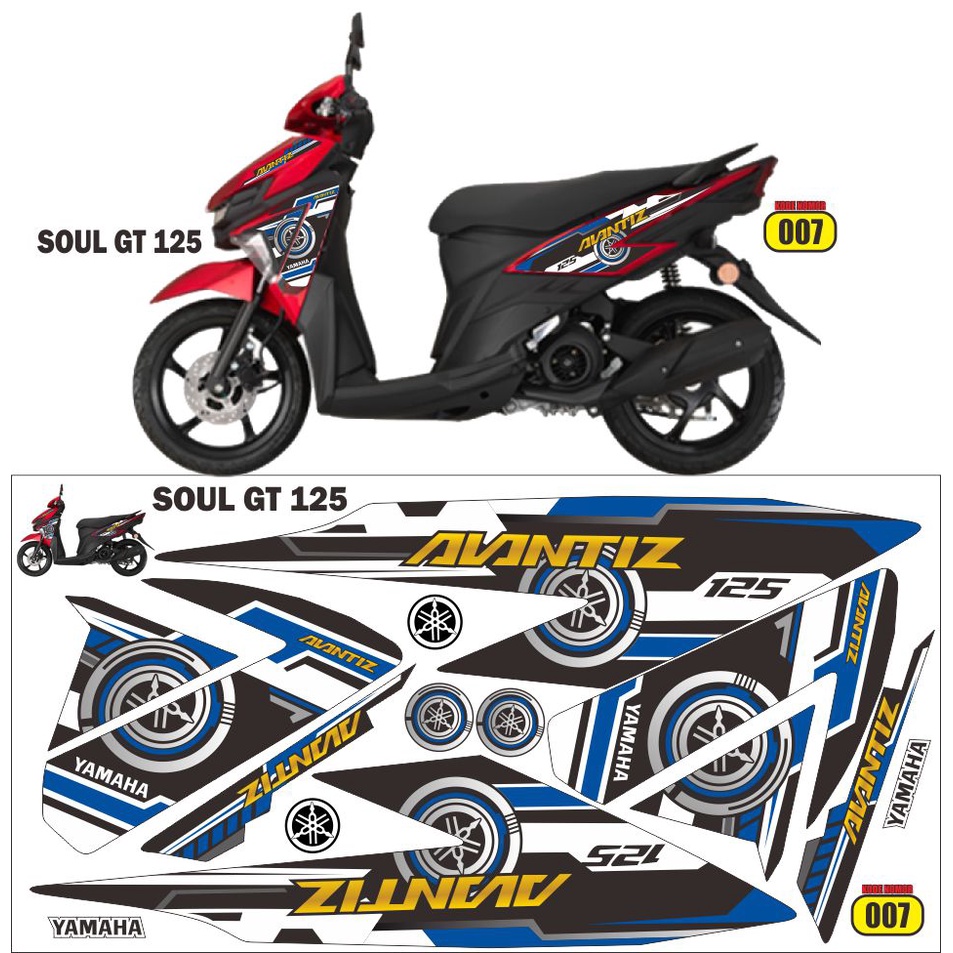 striping soul gt 125 / decal soul gt 125 / variasi soul gt 125