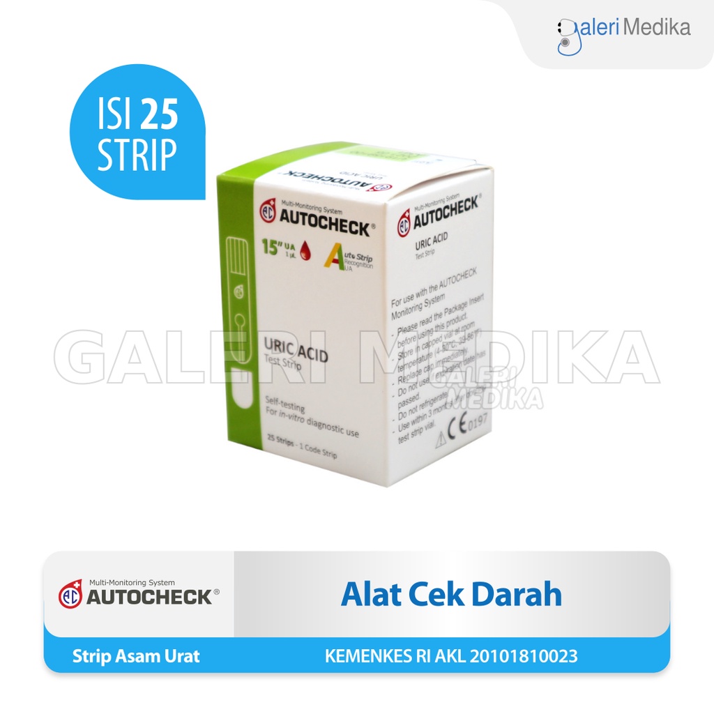 Autocheck Strip Asam Urat / Uri Acid Strip Test