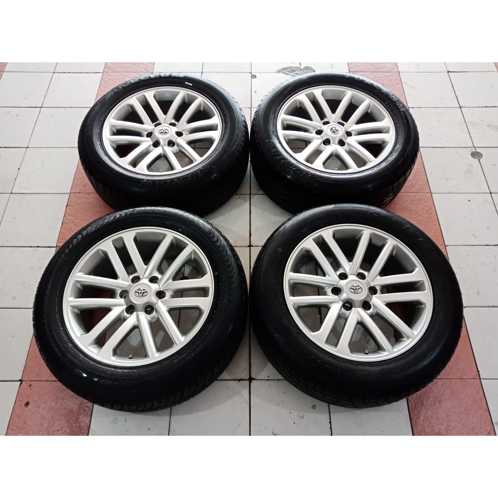 jual velg mobil bekas rep fortuner ring 22x9 pcd 6x139 seken bekas murah plus ban kondisi 90%