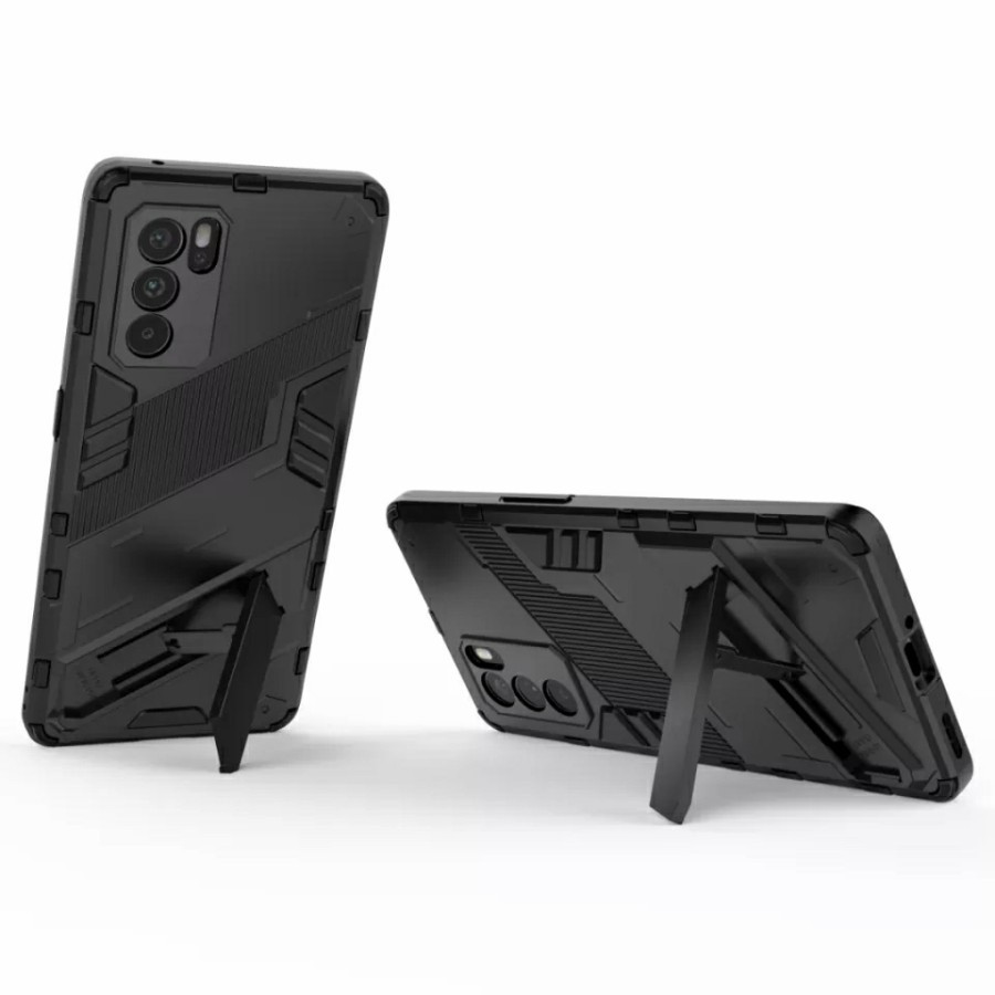 Case Oppo Reno 6 5G Hardcase Armor Bibercas - Hitam