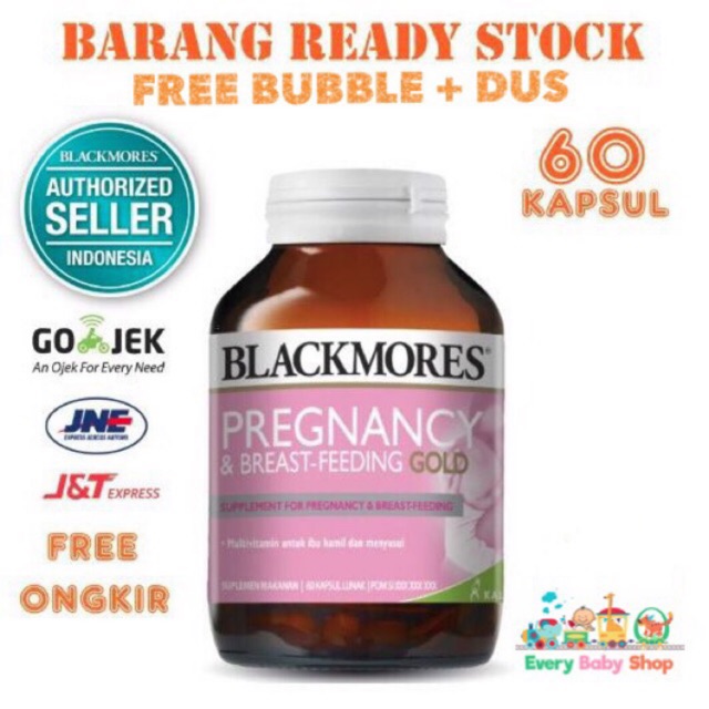 BLACKMORES Pregnancy And &amp; Breastfeeding GOLD 60 Kapsul  - BPOM KALBE - (KEMASAN DAN FORMULA BARU) sudah ada Logo MUI