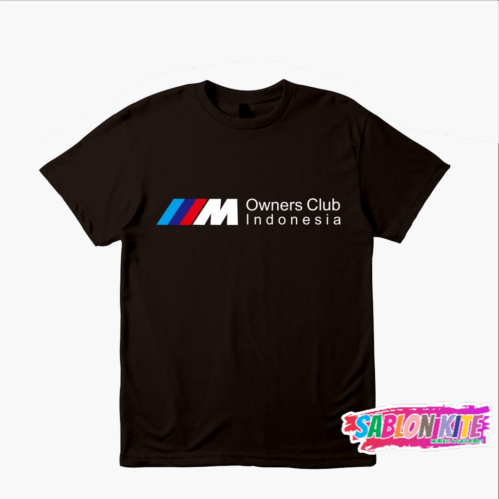 MURAH!!! Kaos Baju Mobil BMW M Owners Club Indonesia Kaos otomotif