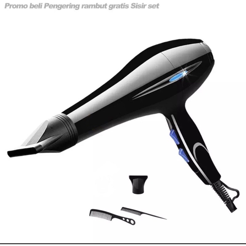 Promo Hair dryer FD 6559 Alat Elektronik Alat Pengering Rambut Hairdryer Free 2pcs Sisir Rambut