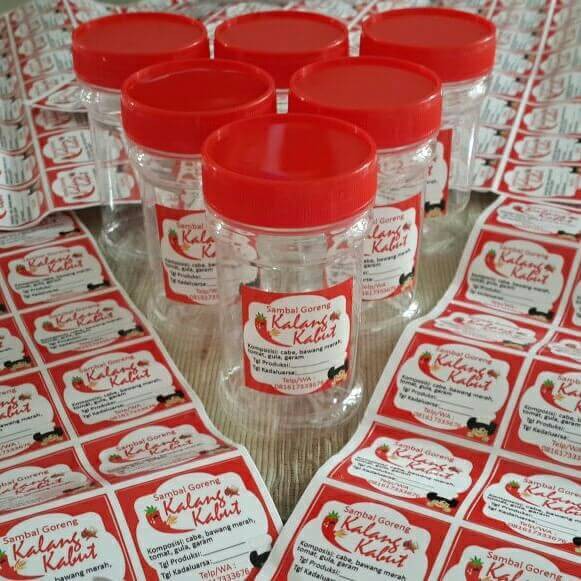 20+ Koleski Terbaru Stiker Logo Sambal Botol