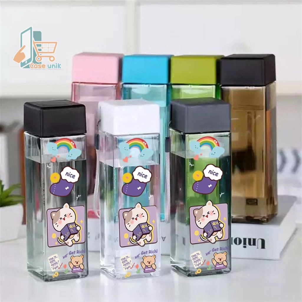 RT107 BOTOL MINUM TUMBLER KARAKTER STICKER PRINTING 2D 500ML CS4129