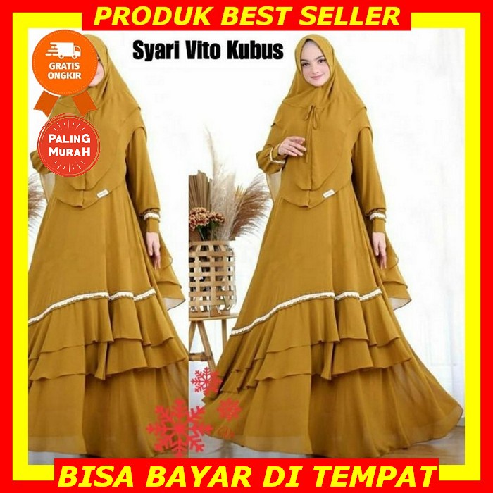 Fazhira_Kebaya // Gamis Almahyra Set Hijab Full Bordir Premium // Gamis Syar'I Set Hijab // Gamis Pe
