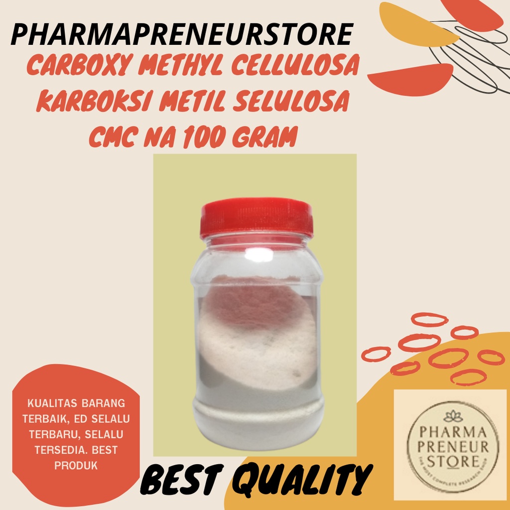 CMC NA CarboxyMethyl Cellulosa / Karboksimetil Selulosa Best Quality 100 Gram