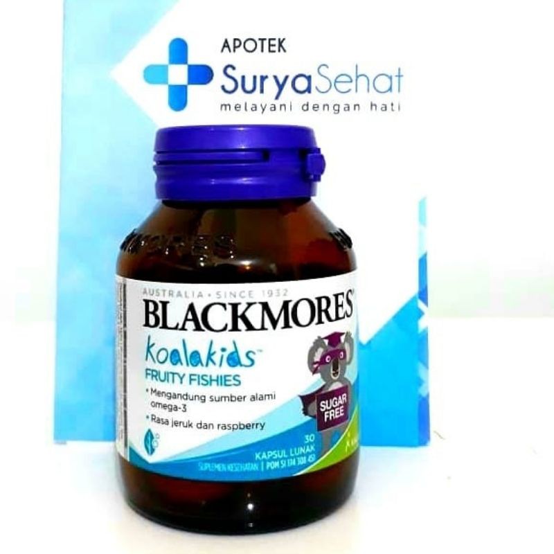 Blackmores Koala Kids Fruity Fishies isi 30 Kapsul