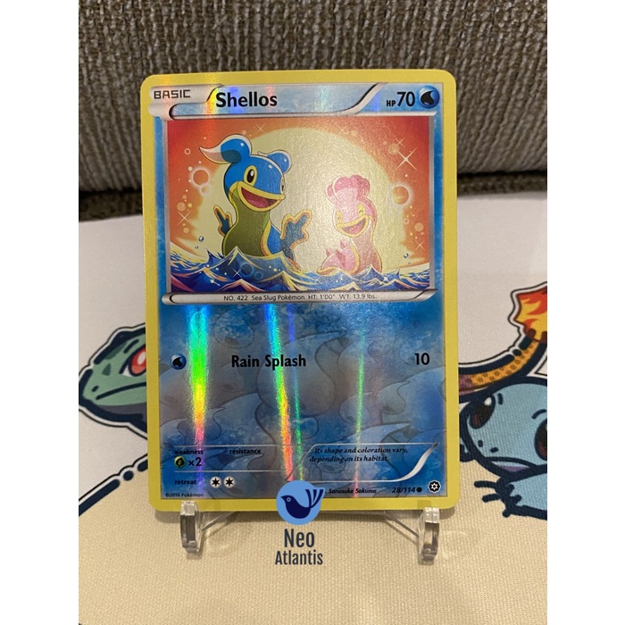 Pokemon TCG English Shellos 28/114 - Common Reverse Holo Steam Siege