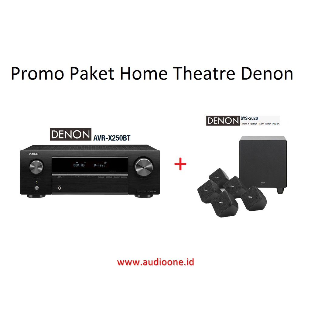 Denon SYS2020 & Denon AVRX250BT Paket 5.1 Channel