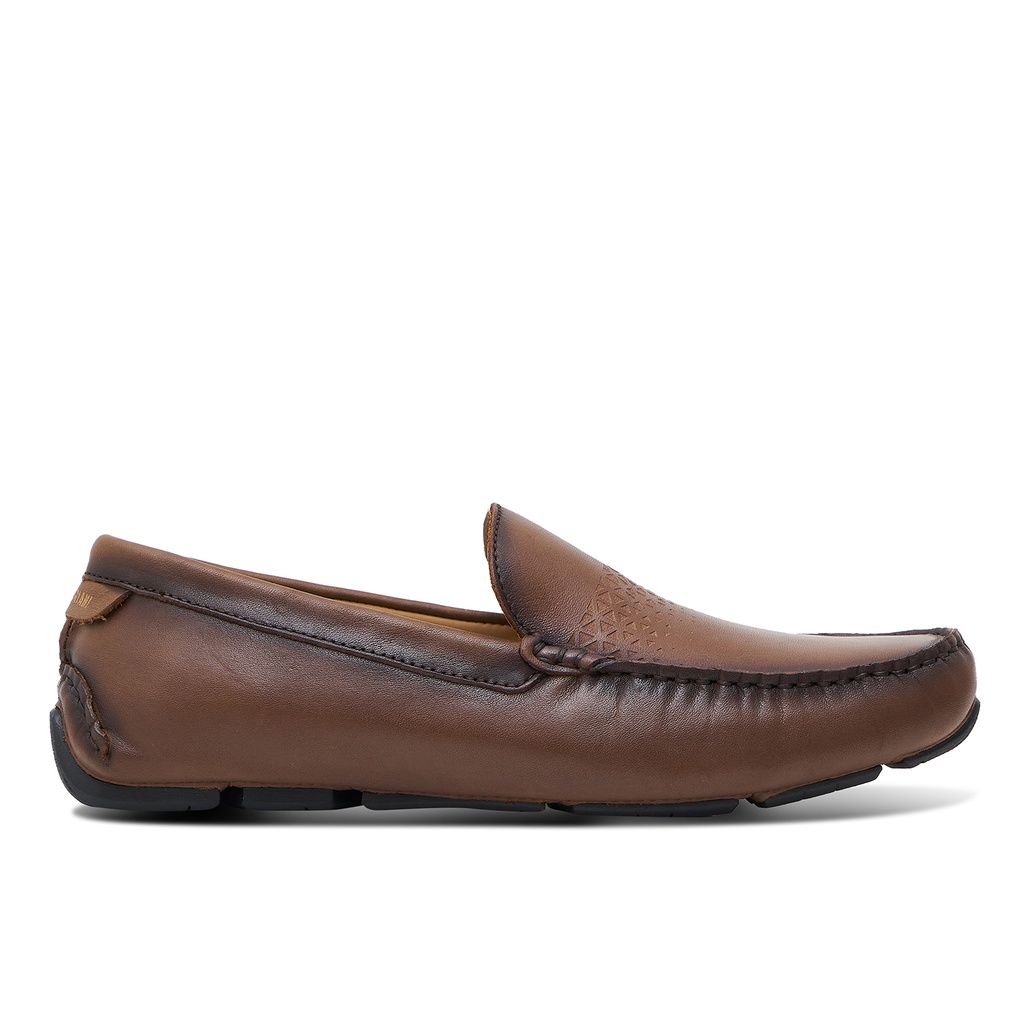 Sepatu Casual Pria Loafer Moccasin Gino Mariani Cleon Coklat