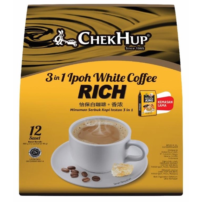 

TERMURAH Chek Hup 3 in 1 Ipoh White Coffee King 40gr x 15 BPOM RI/MINUMAN COLLAGEN/MINUMAN YOYIC/MINUMAN DIET/MINUMAN PEMUTIH BADAN/MINUMAN KOREA/MINUMAN KEMASAN/MINUMAN KALENG/MINUMAN KOTAK/MINUMAN SEHAT HERBAL/MINUMAN SEHAT UNTUK TUBUH/MINUMAN SEHAT