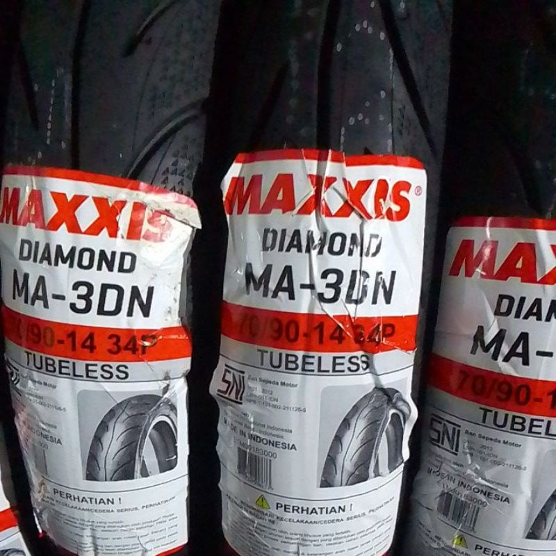 BAN LUAR MATIC MAXXIS DIAMON MA3DN 70 90 14 TUBLES FOR MOTOR MIO FINO MIO J MIO GT MIO M3 BAN DEPAN