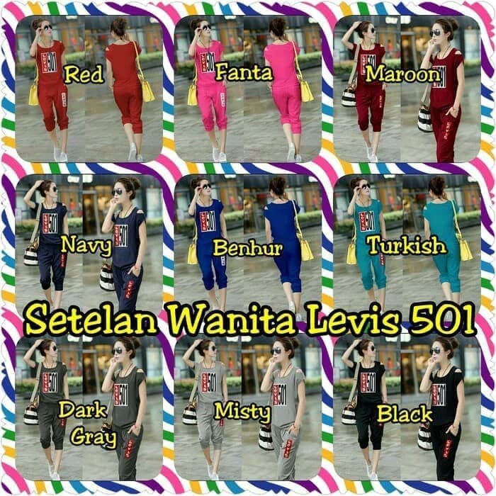 Setelan Baju Wanita / Baju Senam Sport / Baju Santai Wanita / Kaos
