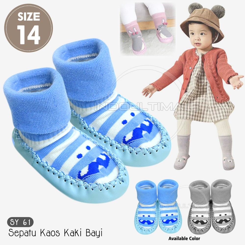 Sepatu Bayi Balita Anti Slip Kaos Kaki Bayi Sepatu Prewalker Alas Kaki Bayi Balita murah SY-61