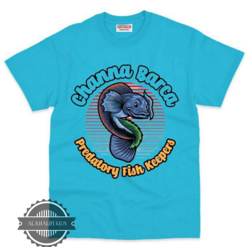 KAOS ANAK BAJU ANAK IKAN HIAS/CHANNA BARCA BAHAN PREMIUM