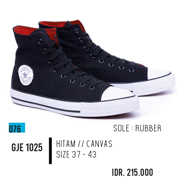Sepatu Sneakers Pria Original Garsel Terbaru Sepatu Cowok Hitam Sekolah SMP SMA Keren Berkualitas