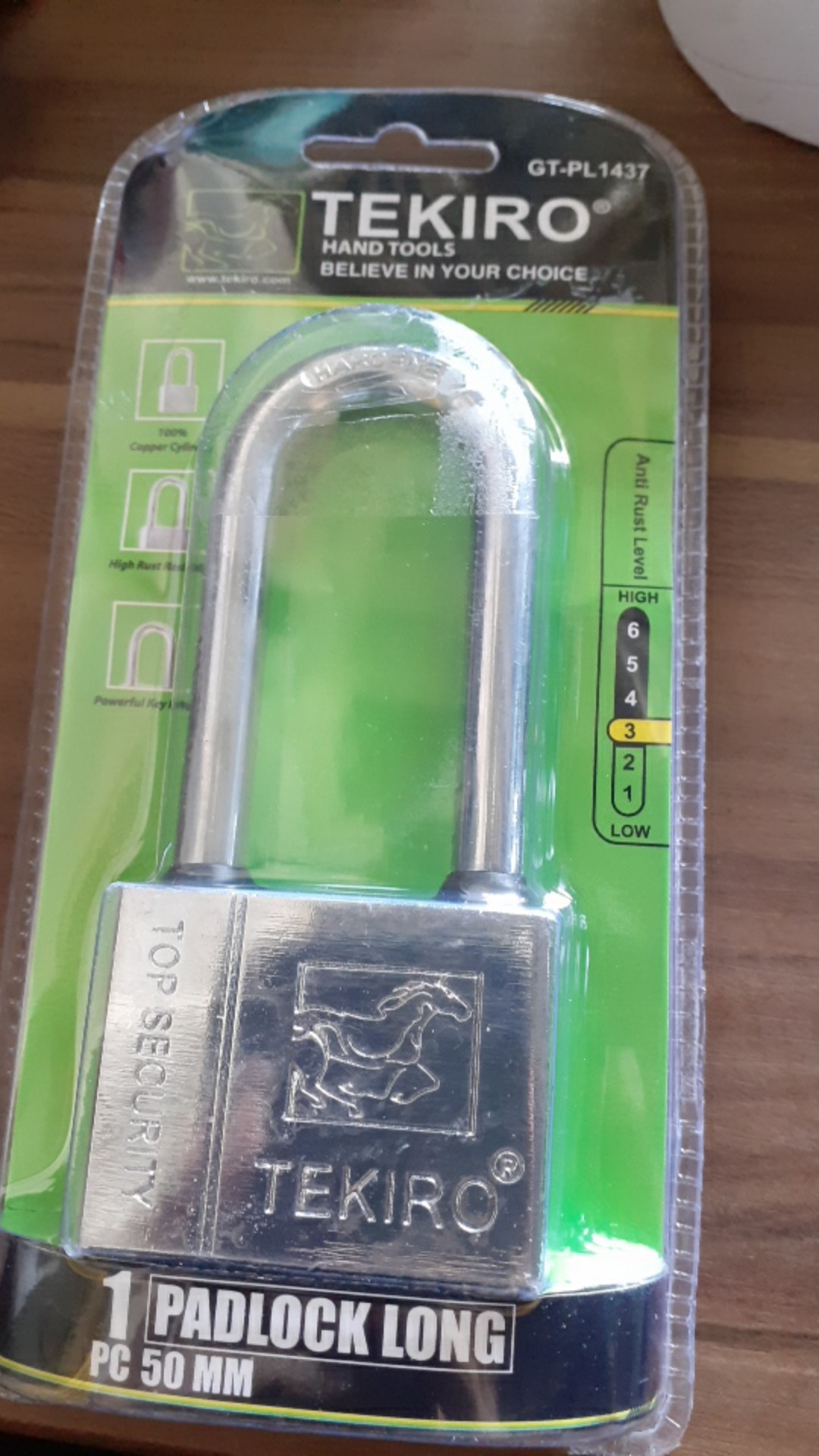 Tekiro Kunci Gembok 50mm Pjg+4 Anak Kunci Original / Padlock Long 50mm