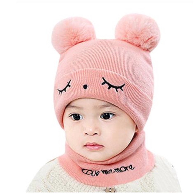 Topi Anak Terlucu Bordir Sleep Eyes Pom Pom