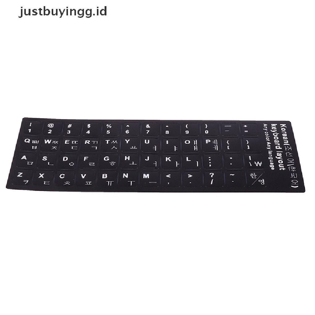 1 Pc Stiker Pelindung Keyboard Motif Print Gaya Korea