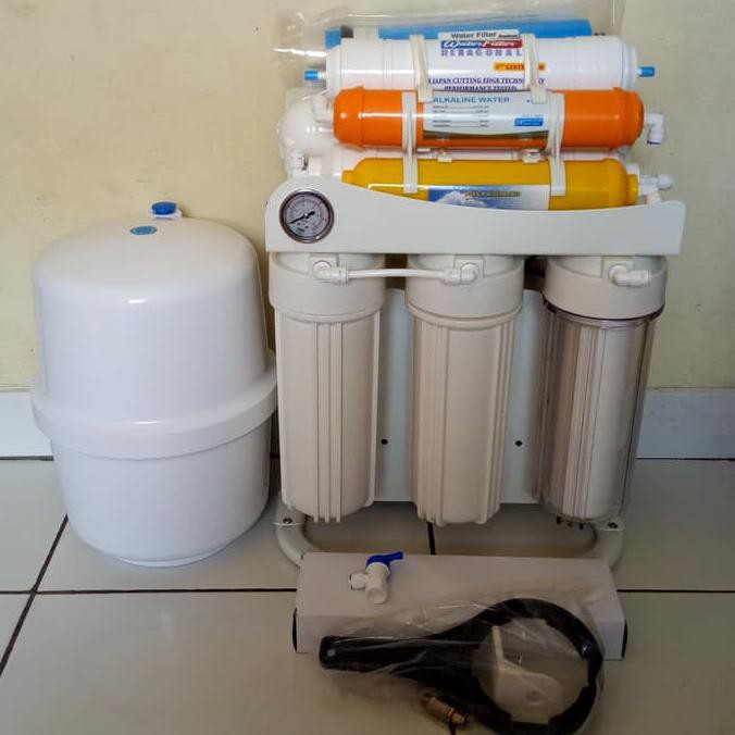 Mesin Ro Water Filter 100 Gpd 8 Step Mineral-Alkaline-Hexagonal