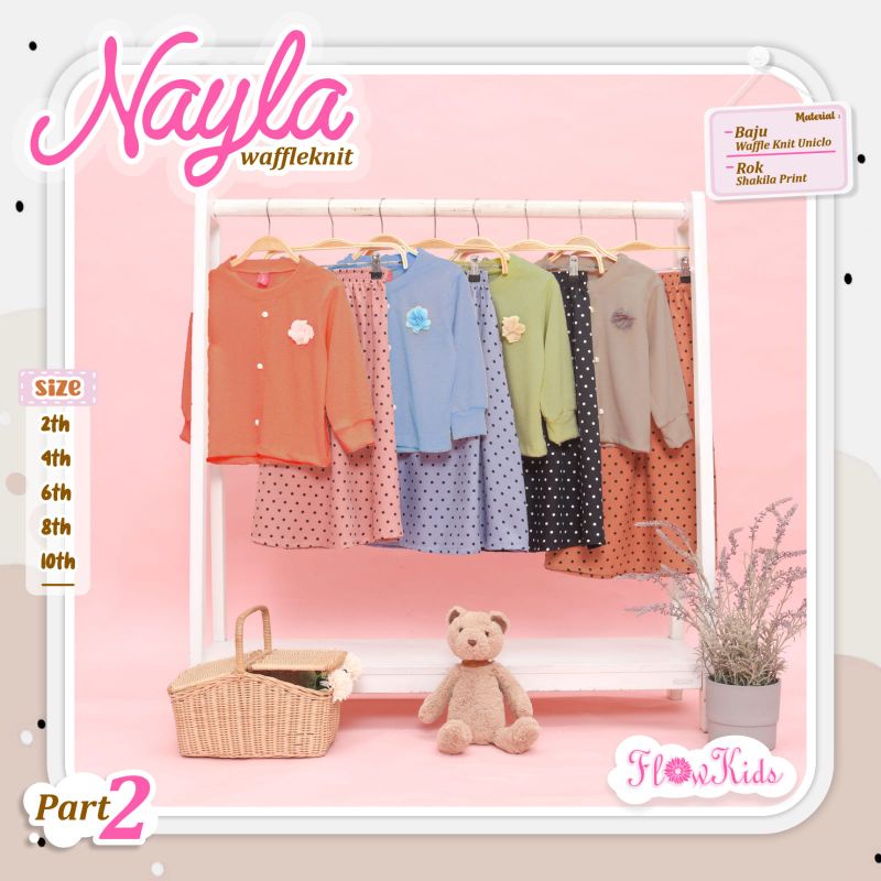 NAYLA WAFFLE KNIT//SET WAFFLE ANAK//SET ROK ANAK