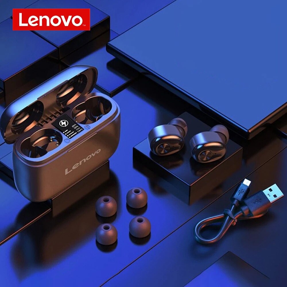 Lenovo TWS Sport Earphone True Wireless Bluetooth 5.0 + Charging Dock - HT18