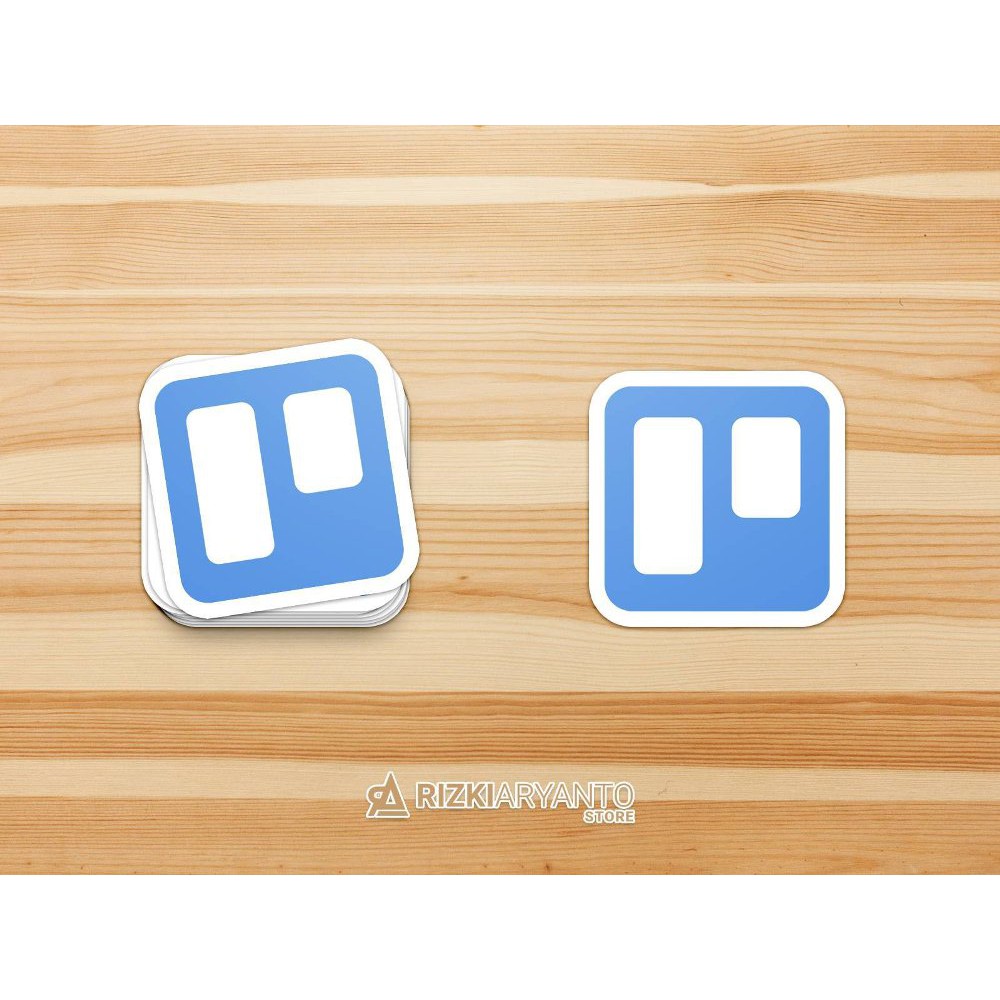 Sticker - Stiker Logo Trello untuk PC Laptop HP dll