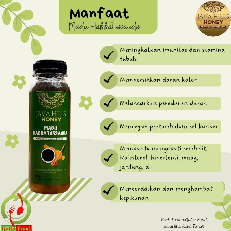 

Madu habbatussauda java hills honey
