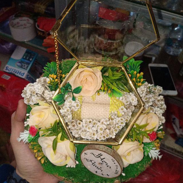 Tempat Cincin Rustic Model O Untuk Seserahan Pernikahan, Lamaran Atau Tunangan