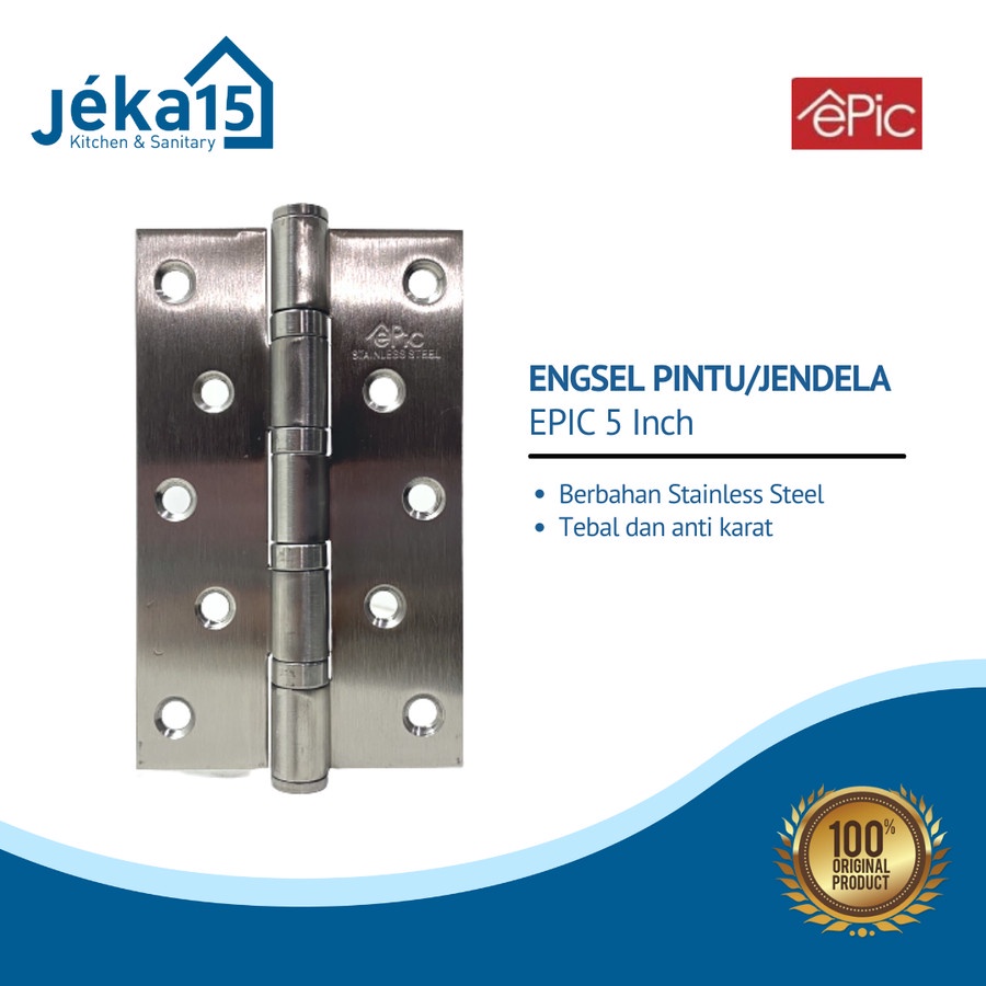 ENGSEL EPIC | ENGSEL PINTU 5 INCH | ENGSEL JENDELA | STAINLESS STEEL