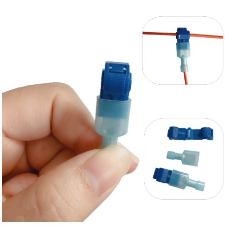 Kabel Jumper Konektor T Biru 1-2.5mm2 Wire Connector Cabang Split Cable