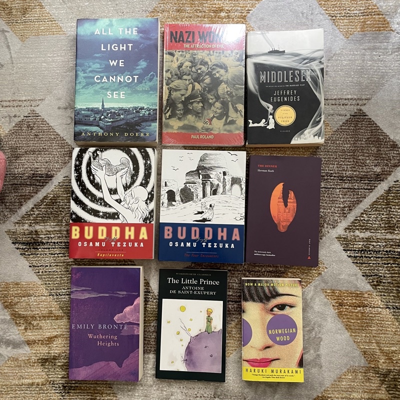 PRELOVED Buku Impor Import Bahasa Inggris Bekas Buddha Wuthering Heights Murakami Middlesex Little P