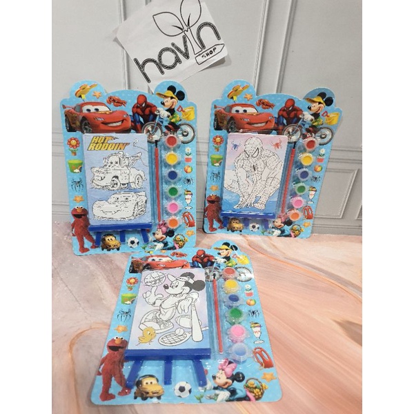 set MEWARNAI ANAK/KREATIF AKTIVITY/PAKET CAT AIR-COWO