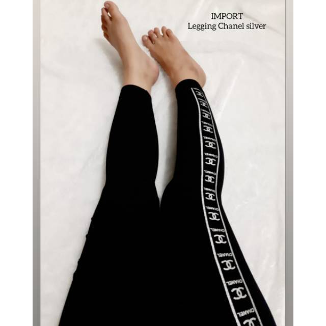 Legging import CHANEL silver