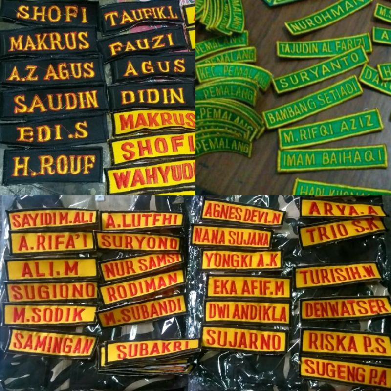 BORDIR NAMA JAKET , PDL BANSER,ANSOR LOKASI PDL , ANSOR + PASANG PEREKAT