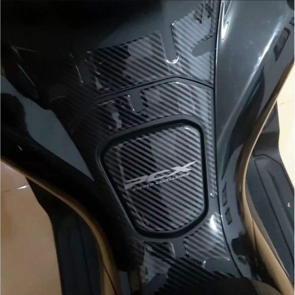 Stiker tankpad deckpad protector honda pcx 150 carbon resin