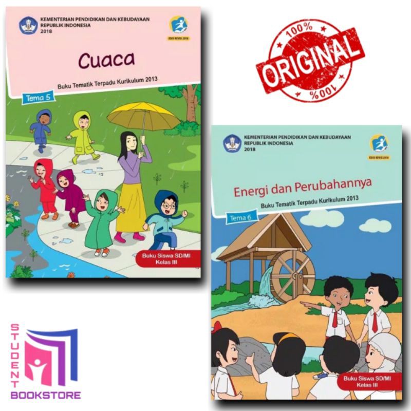 Jual BUKU TEMATIK KELAS 3 SD TEMA 5 DAN 6 ORIGINAL | Shopee Indonesia