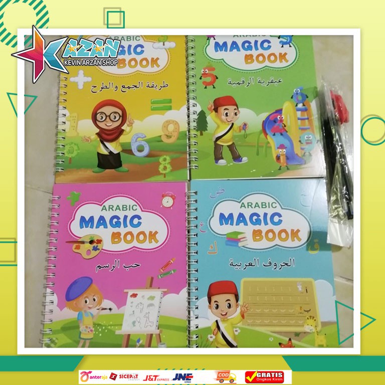 

Buku Sank Magic Book Versi Hijaiyah | Arabic Copy Book