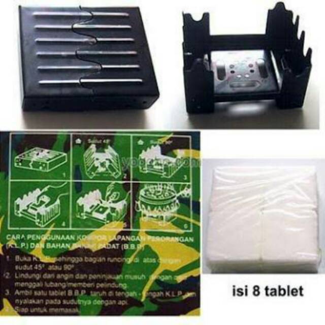 Kompor Parafin TNI plus 8tablet